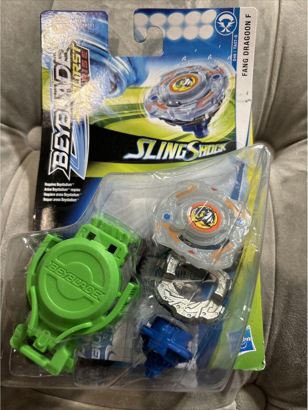 Beyblade Burst Rise Slingshock Fang Dragon F Starter Pack Stressed Box - Hasbro